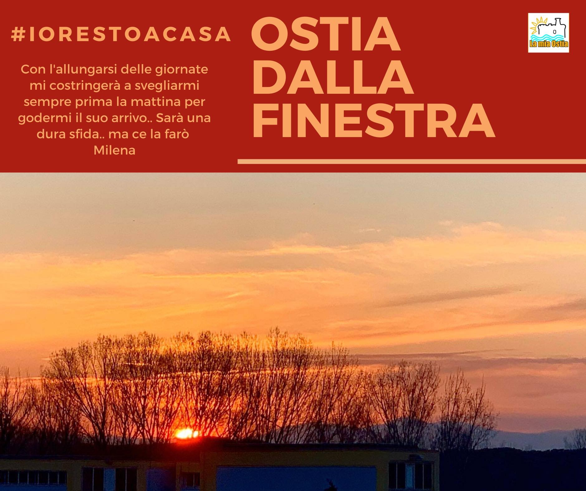 Ostia dalla finestra: mese di aprile